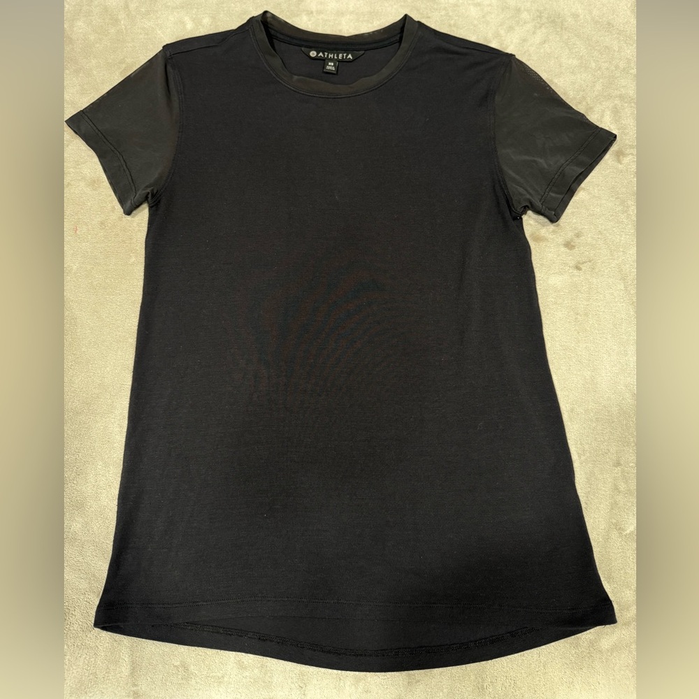 Athleta Black Short Sleeve Tee